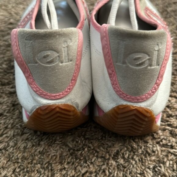 Vintage l.e.i Trainers Pink and White Shoes Size 9 1/2 - Picture 3 of 13